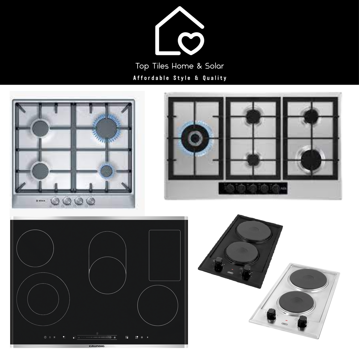 Grundig Touch Control Induction Domino Hob - Induction Domino Hob