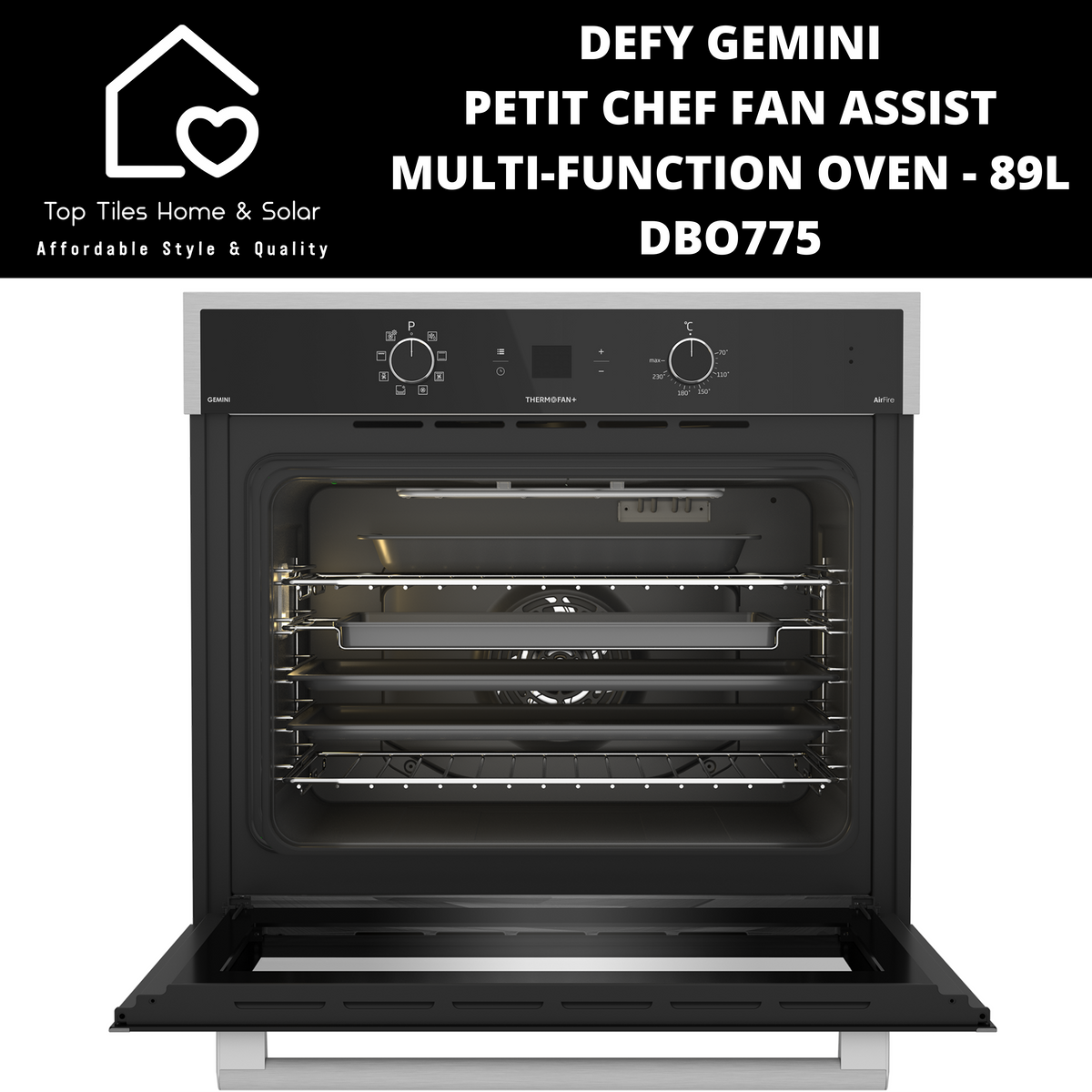 Defy Gemini Petit Chef Fan Assist Multi-Function Oven - 89L DBO775 ...