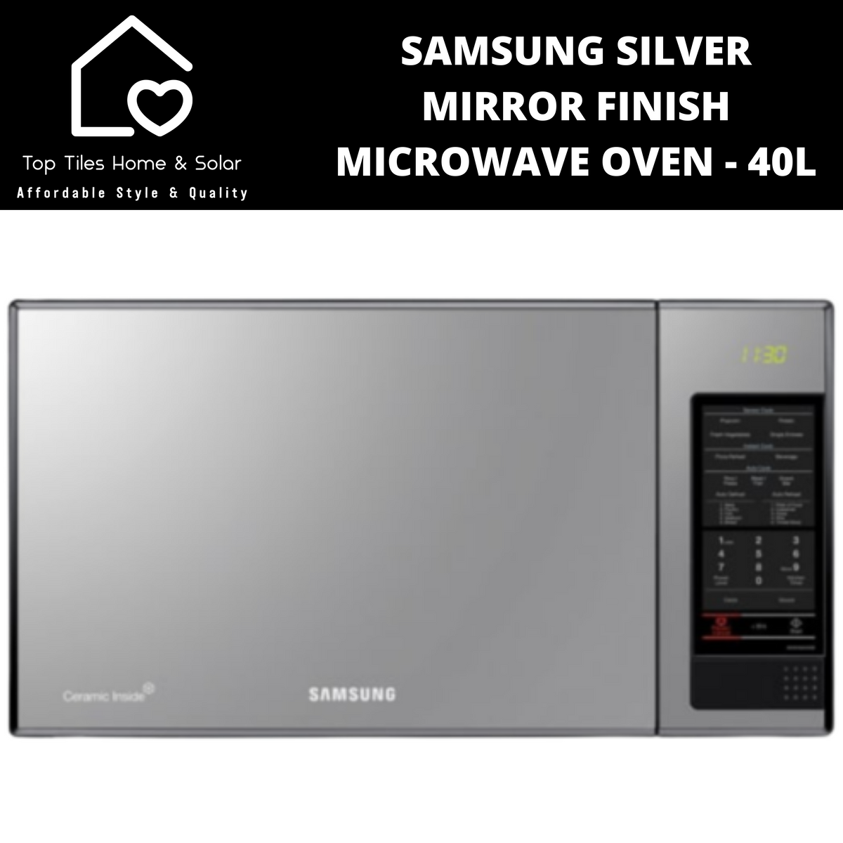 samsung 40l microwave 1000w mirror finish