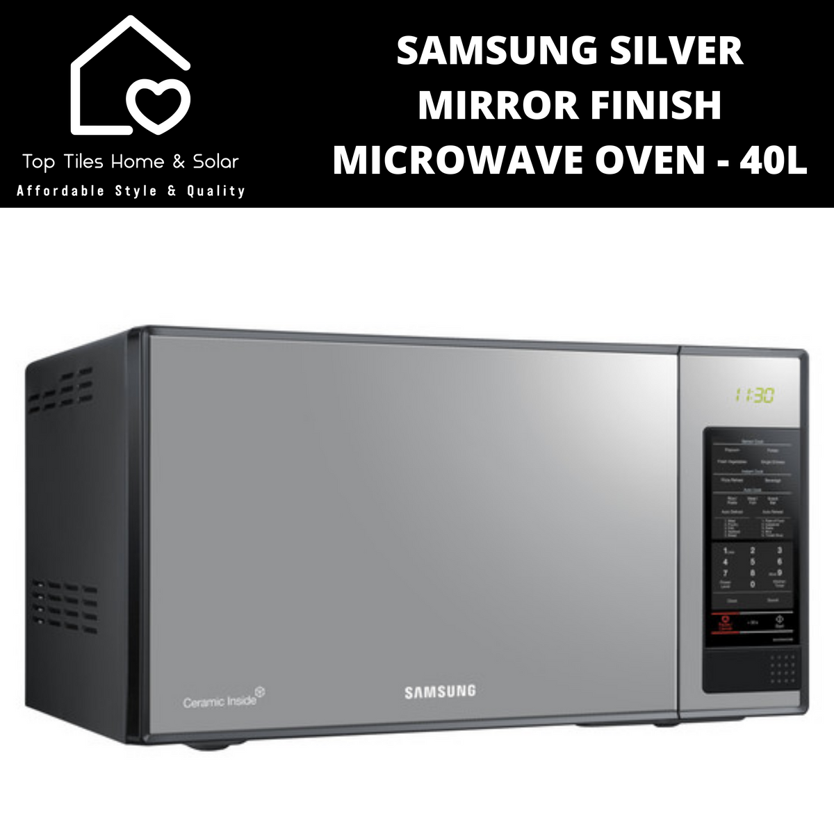 samsung 40l microwave 1000w mirror finish