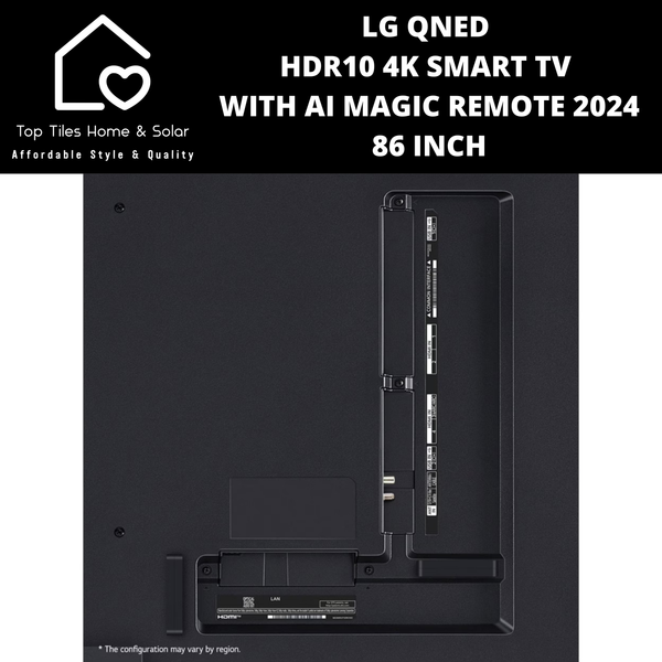 LG QNED HDR10 4K Smart TV with AI Magic Remote 2024 - 86 Inch