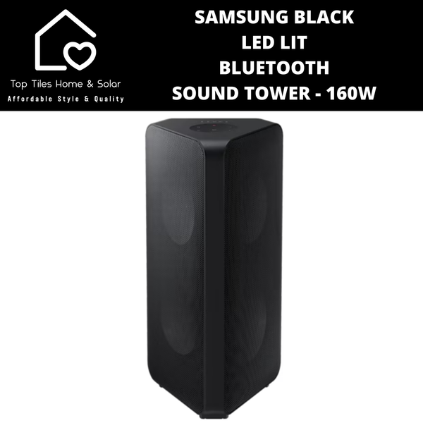 Samsung Black LED Lit Bluetooth Sound Tower - 160W