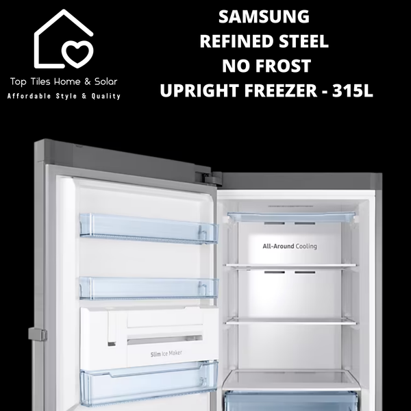 Samsung Refined Steel No Frost Upright Freezer - 315L