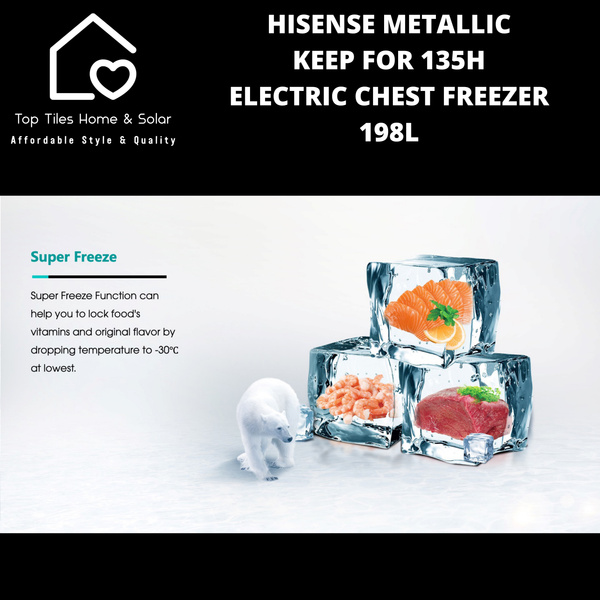 Hisense Metallic Keep For 135H Electric Chest Freezer - 198L