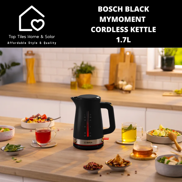 Bosch Black MyMoment Cordless Kettle - 1.7L