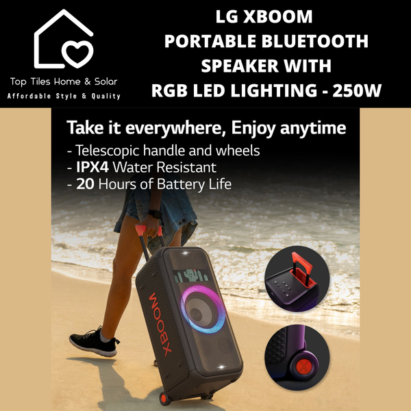 LG XBOOM Portable Bluetooth Speaker With RGB LED Lighting - 250W