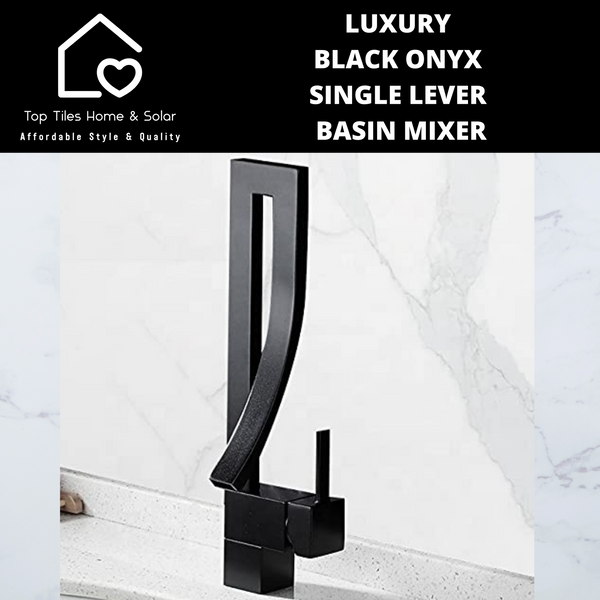 Luxury Black Onyx Single Lever Basin Mixer