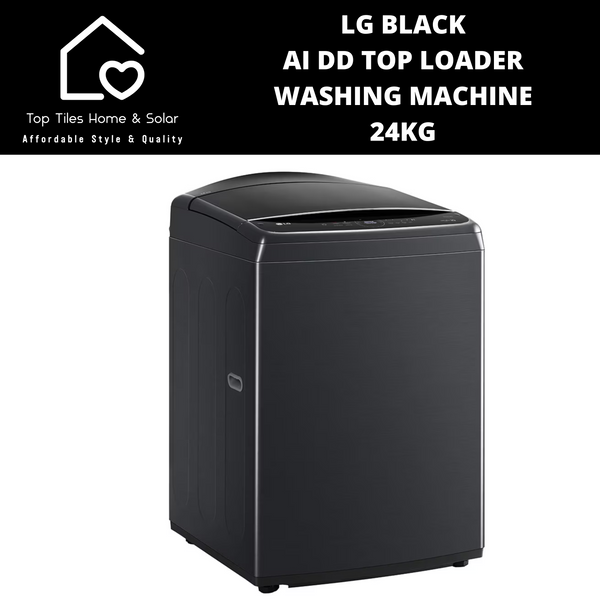 LG Black AI DD Top Loader Washing Machine - 24kg