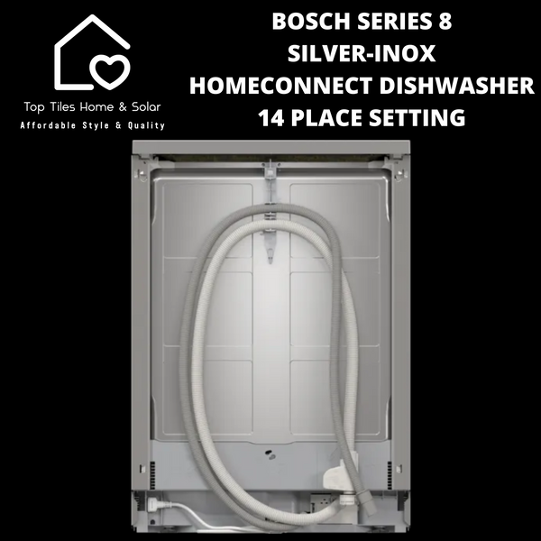 Bosch Series 8 - Silver-Inox HomeConnect Dishwasher - 14 Place Setting