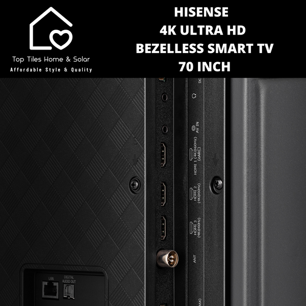 Hisense 4K Ultra HD Bezelless Smart TV - 70 Inch