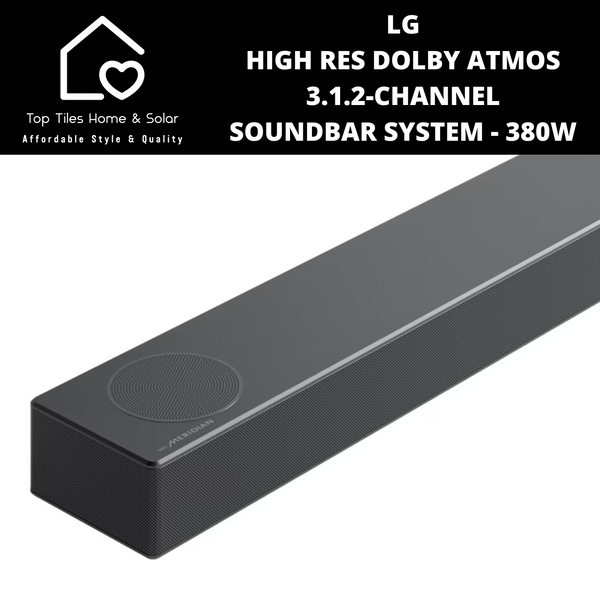 LG High Res Dolby Atmos 3.1.2-Channel Soundbar System - 380W