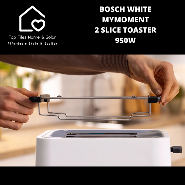 Bosch White MyMoment 2 Slice Toaster - 950W