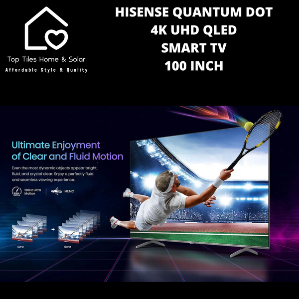 Hisense Quantum Dot 4K UHD QLED Smart TV - 100 Inch