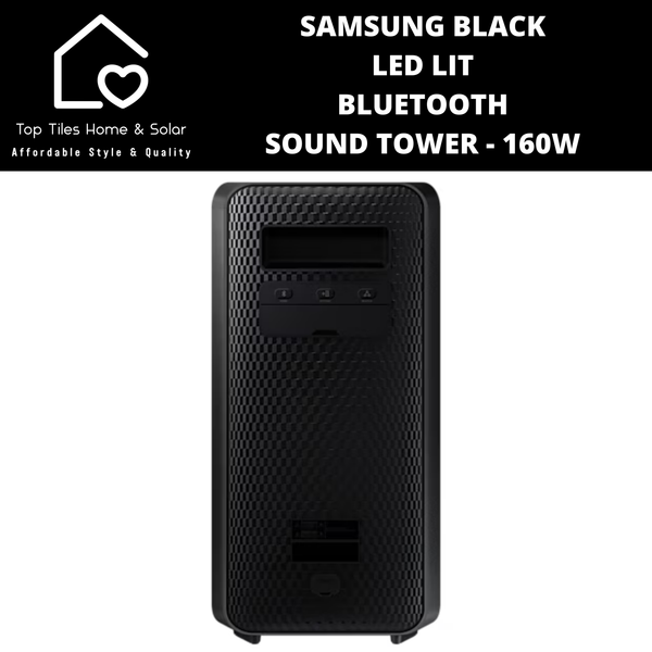 Samsung Black LED Lit Bluetooth Sound Tower - 160W