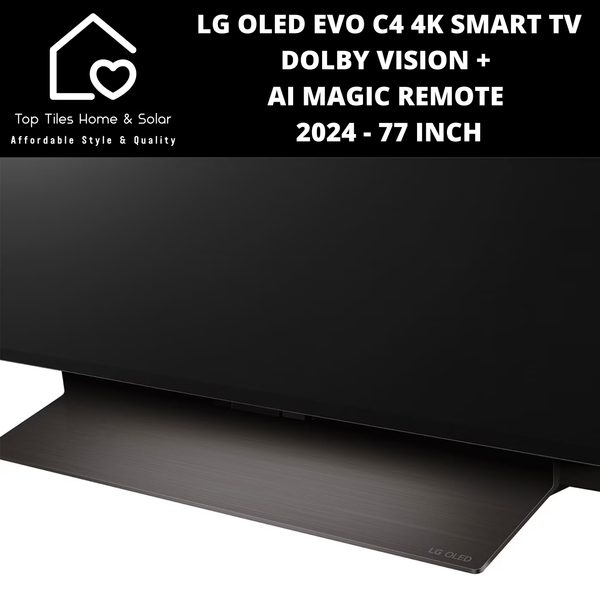 LG OLED EVO C4 4K Smart TV Dolby Vision + AI Magic Remote 2024 - 77 Inch