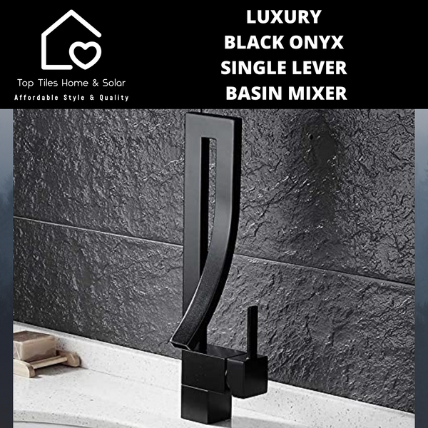 Luxury Black Onyx Single Lever Basin Mixer