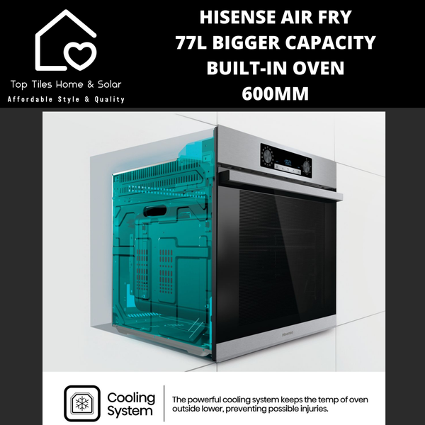 Hisense Air Fry 77L Bigger Capacity Built-in Oven - 600mm