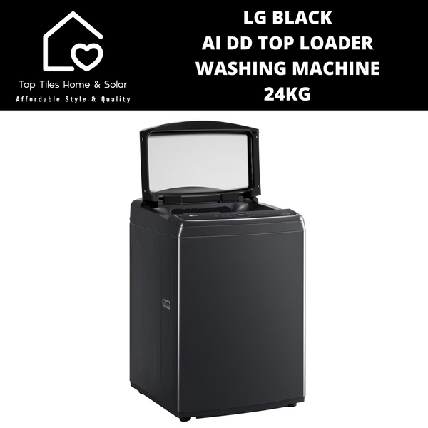 LG Black AI DD Top Loader Washing Machine - 24kg