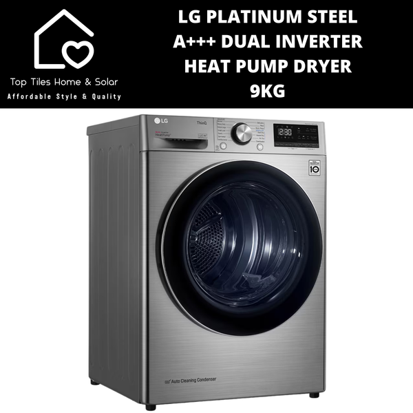 LG Platinum Steel A+++ Dual Inverter Heat Pump Dryer - 9kg