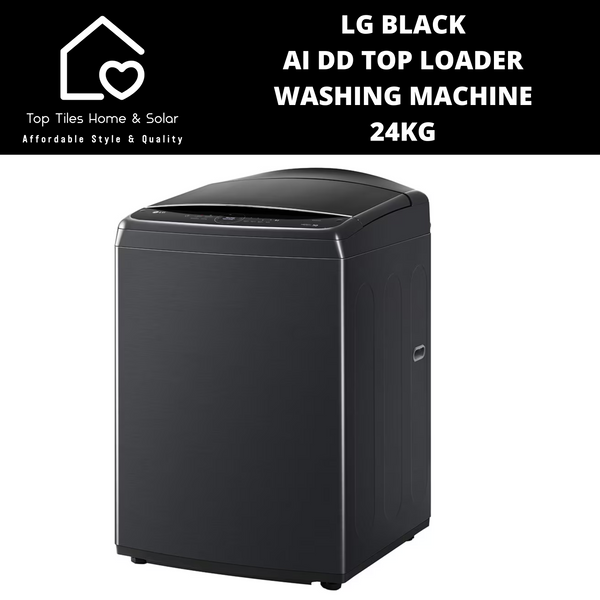 LG Black AI DD Top Loader Washing Machine - 24kg