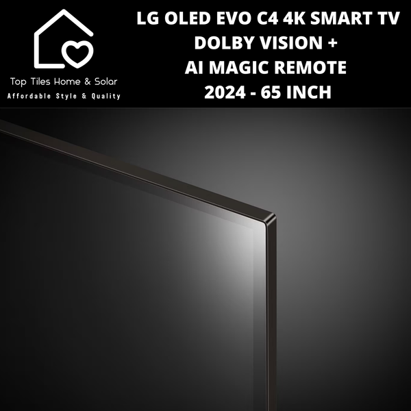 LG OLED EVO C4 4K Smart TV Dolby Vision + AI Magic Remote 2024 - 65 Inch