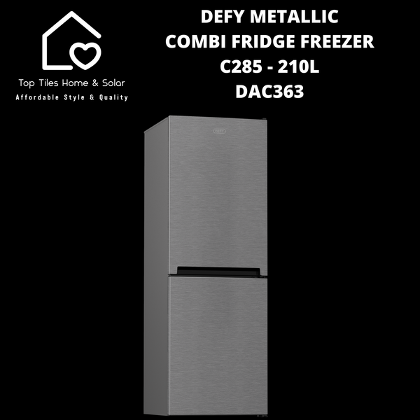 Defy Metallic Combi Fridge Freezer C285 - 210L DAC363