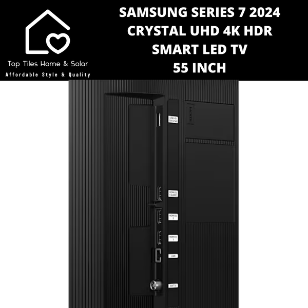 Samsung Series 7 2024 - Crystal UHD 4K HDR Smart LED TV - 55 Inch