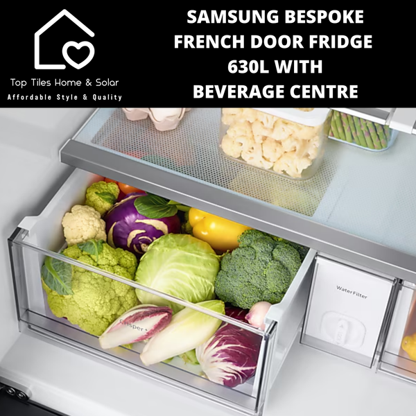 Samsung Bespoke French Door Fridge - 630L with Beverage Centre