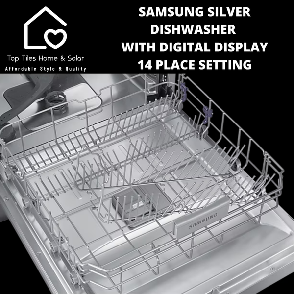 Samsung Silver Dishwasher with Digital Display - 14 Place Setting