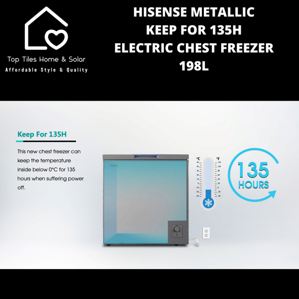 Hisense Metallic Keep For 135H Electric Chest Freezer - 198L