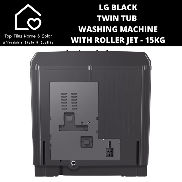 LG Black Twin Tub Washing Machine with Roller Jet - 15kg