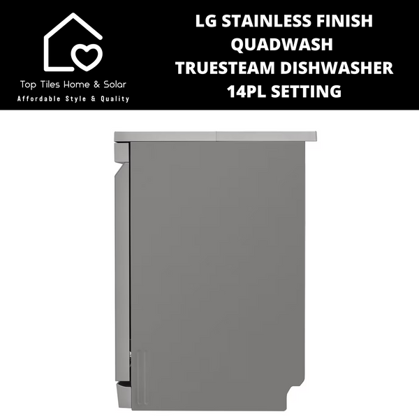 LG Stainless Finish QuadWash TrueSteam Dishwasher - 14Pl Setting