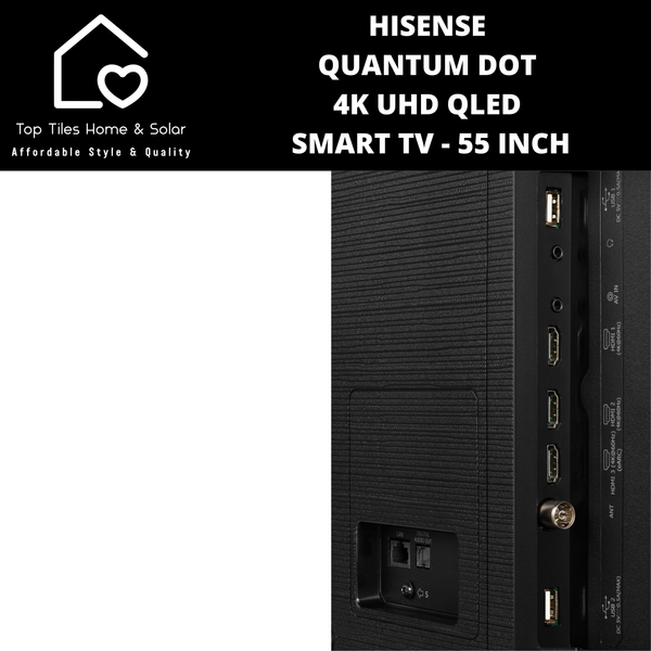 Hisense Quantum Dot 4K UHD QLED Smart TV - 55 Inch