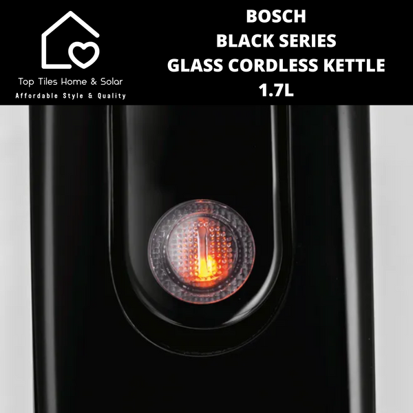 Bosch Black Series Glass Cordless Kettle - 1.7L