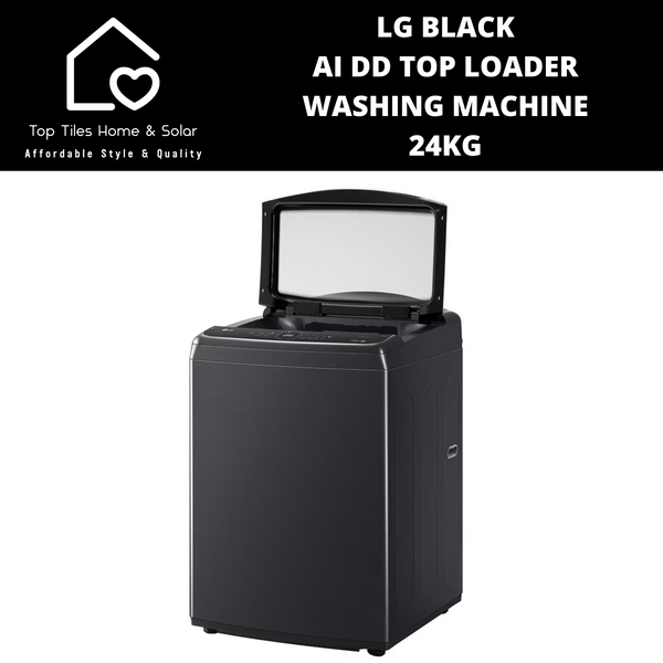 LG Black AI DD Top Loader Washing Machine - 24kg