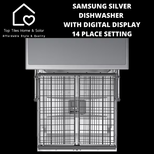 Samsung Silver Dishwasher with Digital Display - 14 Place Setting