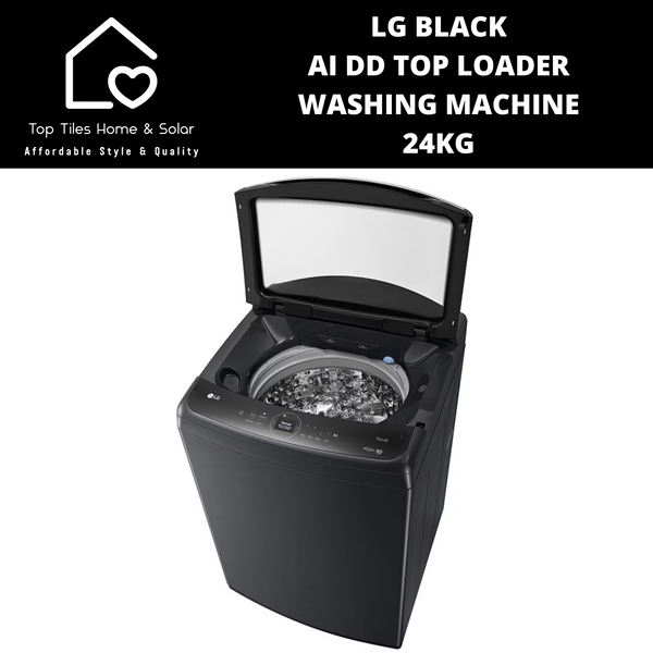 LG Black AI DD Top Loader Washing Machine - 24kg