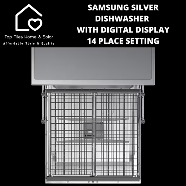 Samsung Silver Dishwasher with Digital Display - 14 Place Setting