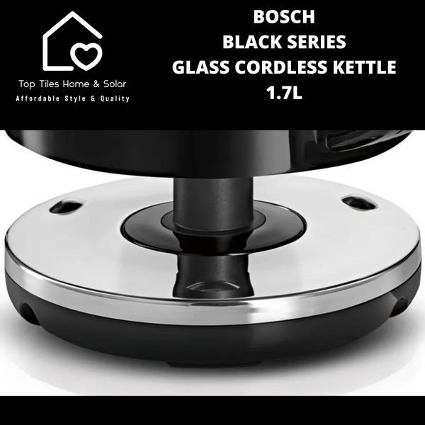 Bosch Black Series Glass Cordless Kettle - 1.7L