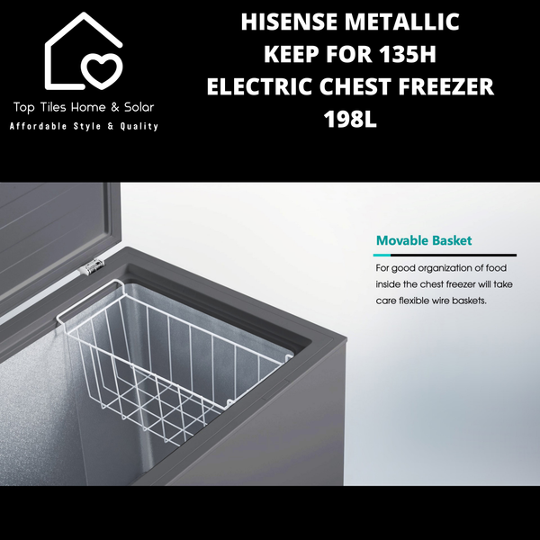 Hisense Metallic Keep For 135H Electric Chest Freezer - 198L