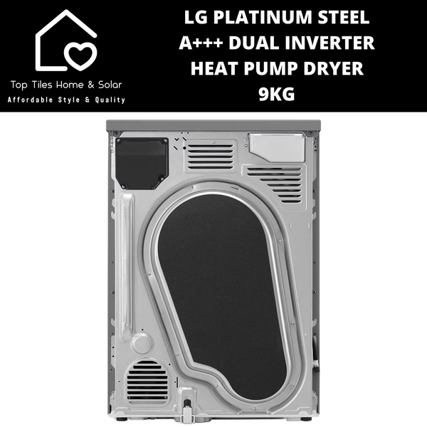 LG Platinum Steel A+++ Dual Inverter Heat Pump Dryer - 9kg