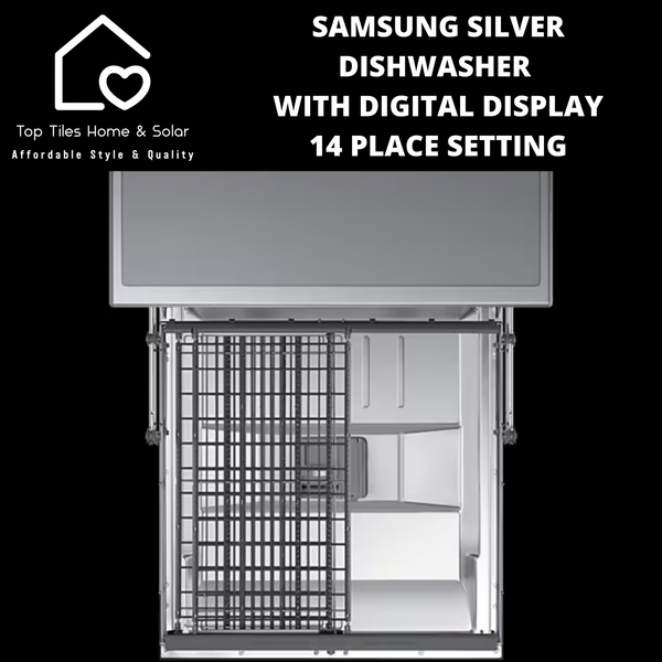 Samsung Silver Dishwasher with Digital Display - 14 Place Setting