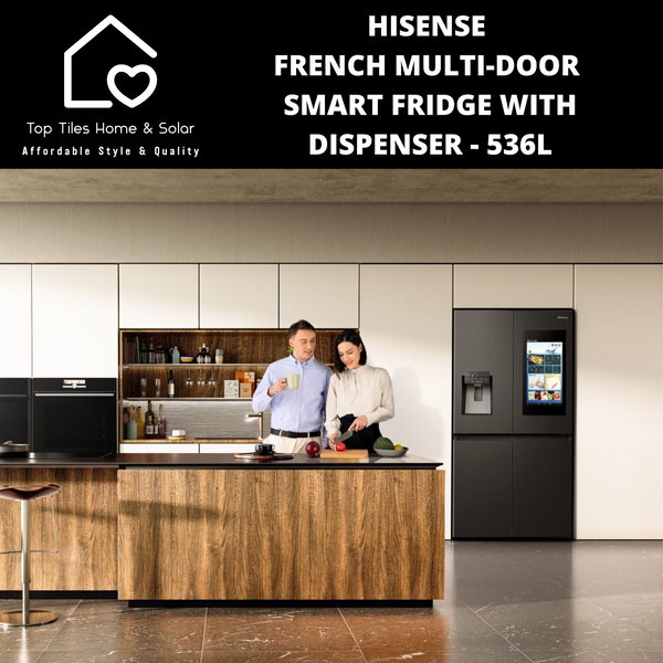 Hisense French Multi-Door Smart Fridge with Dispenser - 536L