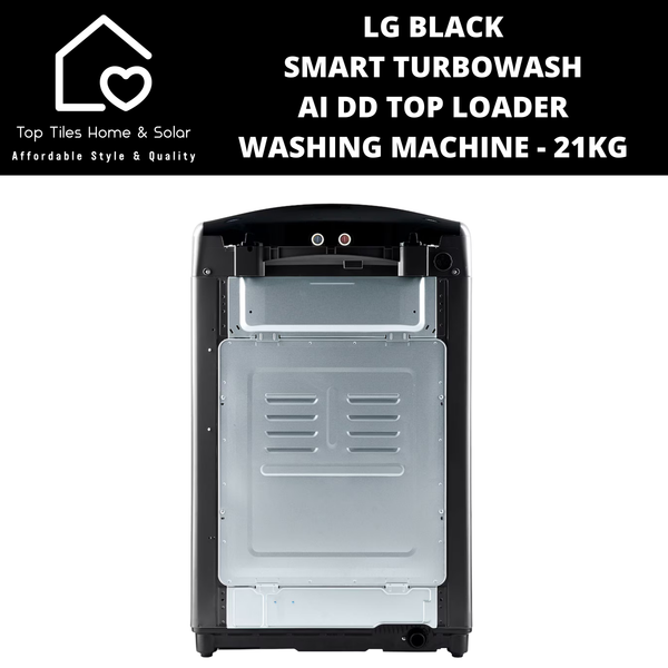 LG Black Smart TurboWash AI DD Top Loader Washing Machine - 21kg