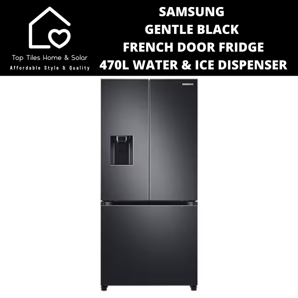 Samsung double store door fridge black