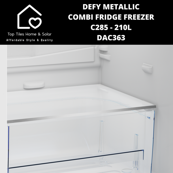 Defy Metallic Combi Fridge Freezer C285 - 210L DAC363