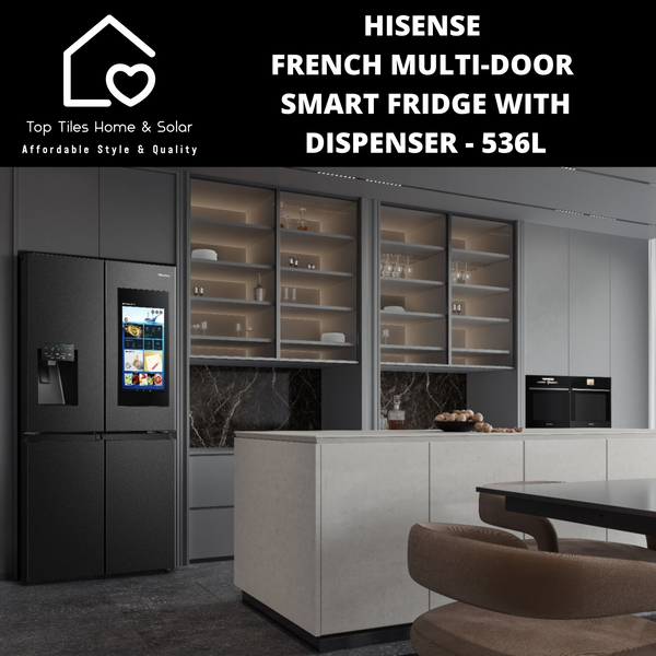 Hisense French Multi-Door Smart Fridge with Dispenser - 536L