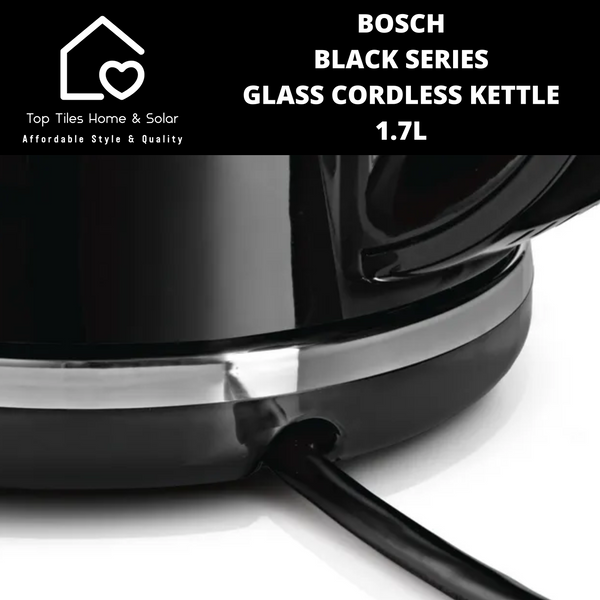 Bosch Black Series Glass Cordless Kettle - 1.7L