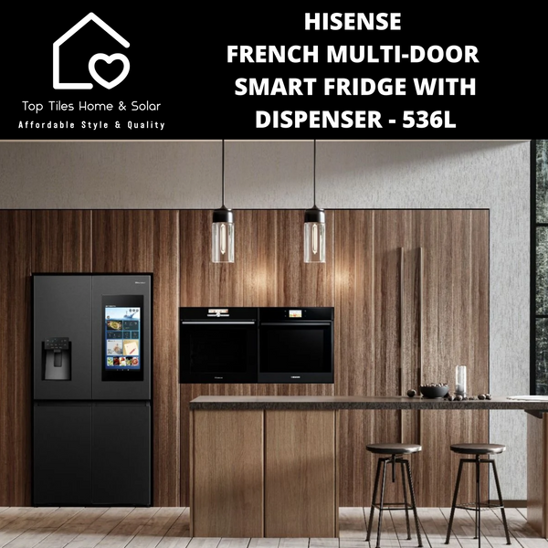 Hisense French Multi-Door Smart Fridge with Dispenser - 536L