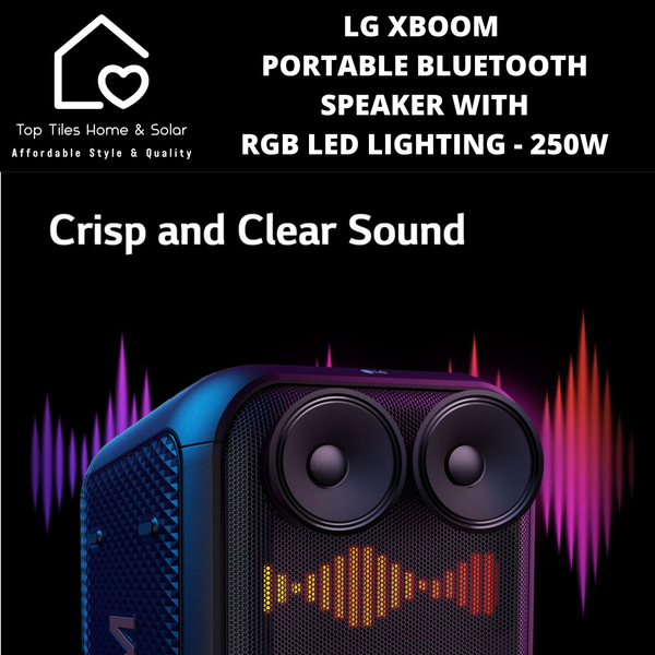 LG XBOOM Portable Bluetooth Speaker With RGB LED Lighting - 250W